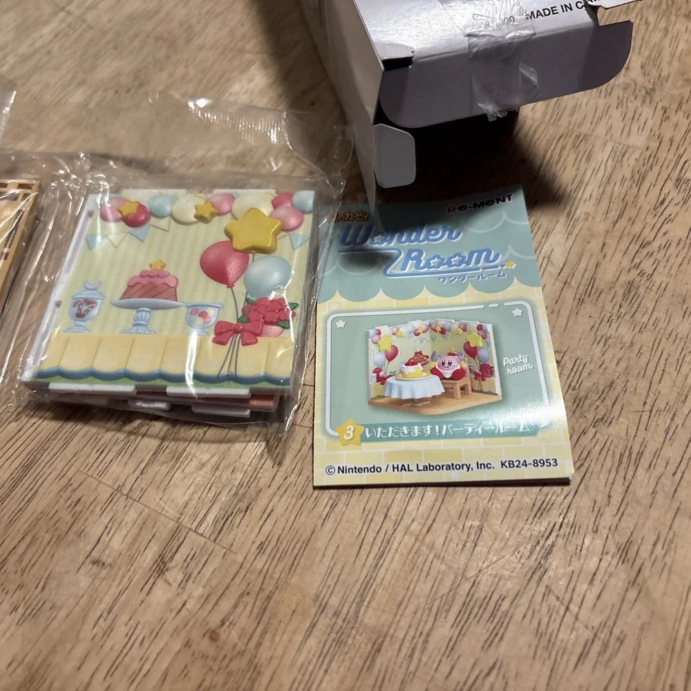 Re-Ment Kirby Wonder Room Miniature Figure Set 3 Party Room Pink Nintendo